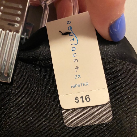 Black lace hipster panty NWT size 2X - Picture 3 of 3